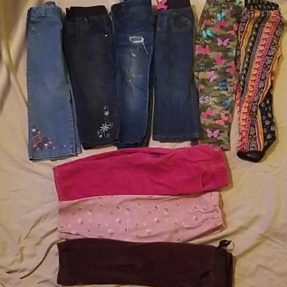 3T, 2T and 24 mos. Girls Jeans and Pants